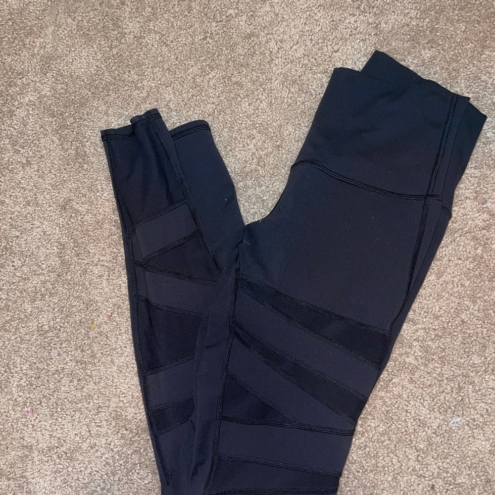 Lulu lemon leggings with mesh